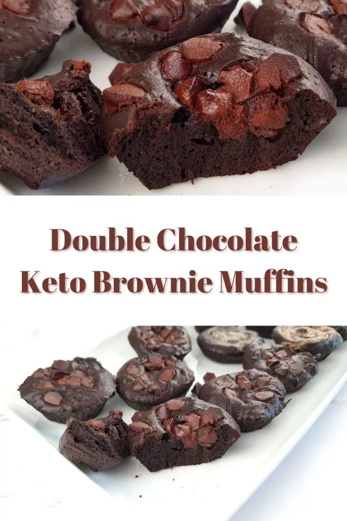Double Chocolate Keto Brownie Muffins