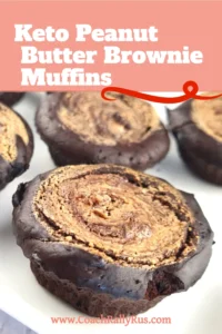 Keto Peanut butter Brownie Muffins