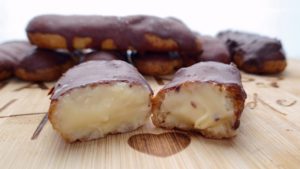 Keto Chocolate Eclairs with Xanthan Gum