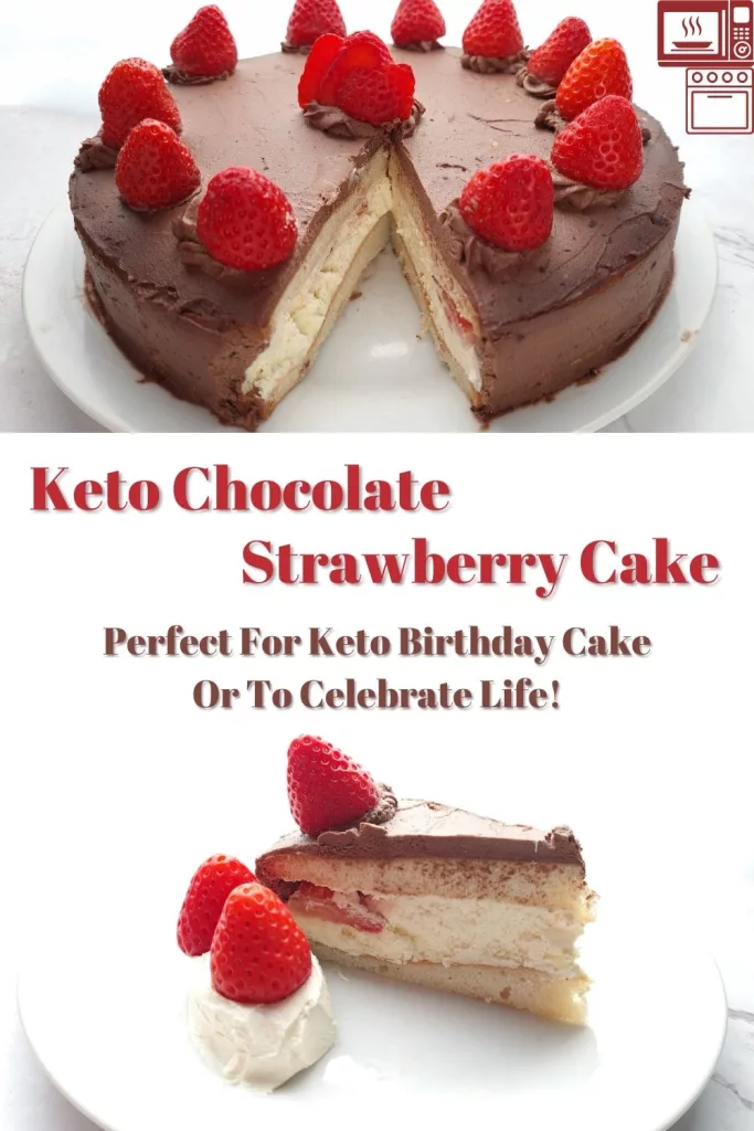 keto chocolate strawberry cake