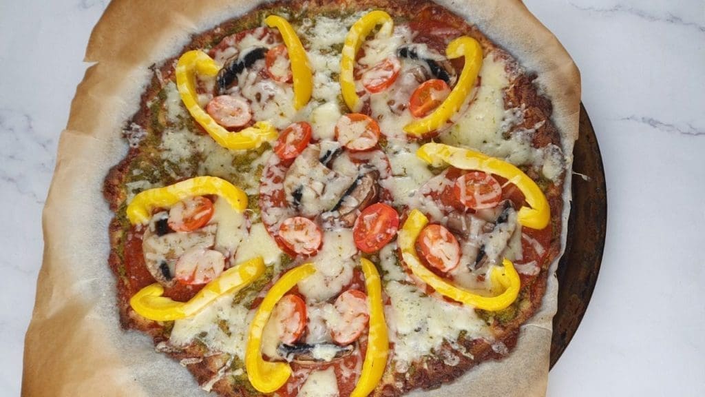 Gluten-Free Pesto Pizza gluten free Pesto Pizza