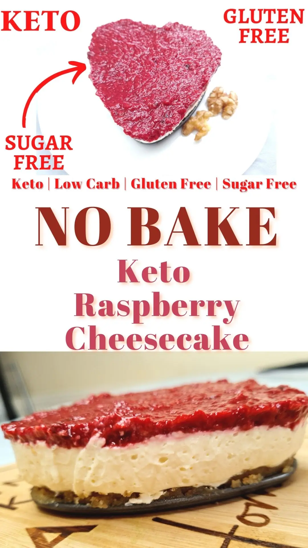 No Bake Keto Raspberry Cheesecake Great Summer Keto Dessert Idea