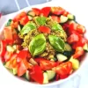 Keto Salad With Chicken And Basil Pesto Sauce