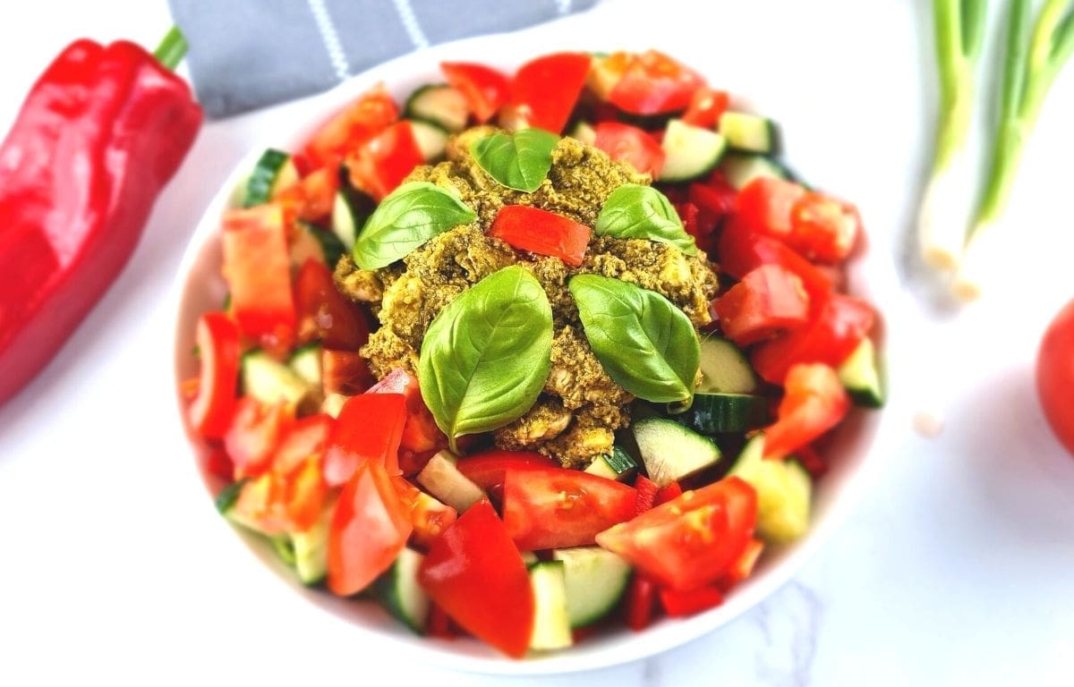 Chicken Pesto Salad - Keto Chicken Salad that is Full of Flavour!
