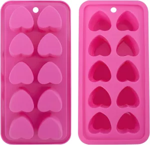 Heart Shaped Silicone Ice Cube Trays