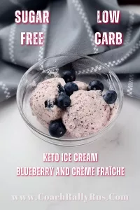 Keto Blueberry Creme Fraiche