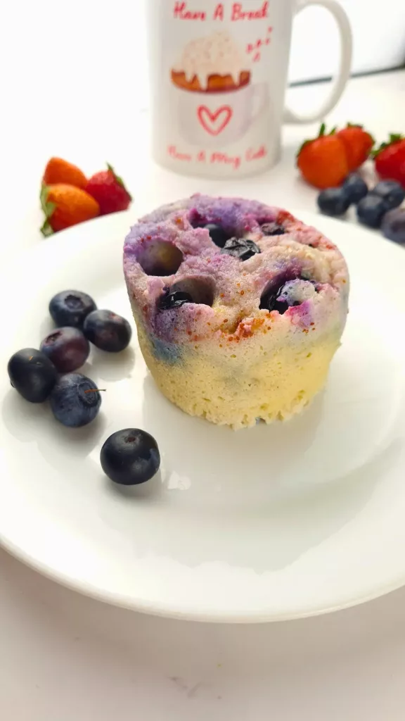 Image of Keto Blueberry Mug Cake