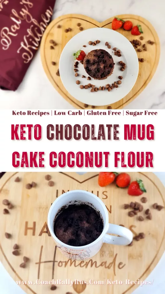 Keto Chocolate Mug Cake With Coconut Flour