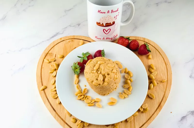 Keto Peanut Butter Mug Cake With Coconut Flour
