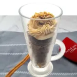 A mug with Keto Pumpkin Spice Latte Mug Cake in it
