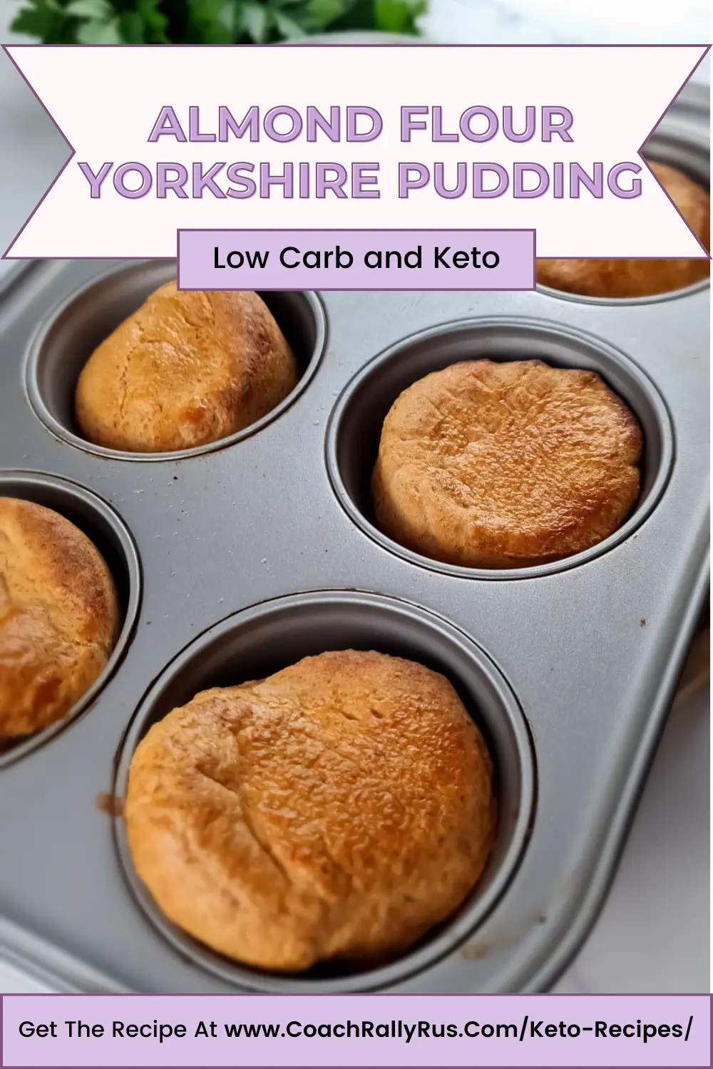 Easy Keto Yorkshire Pudding with Almond Flour Gluten Free