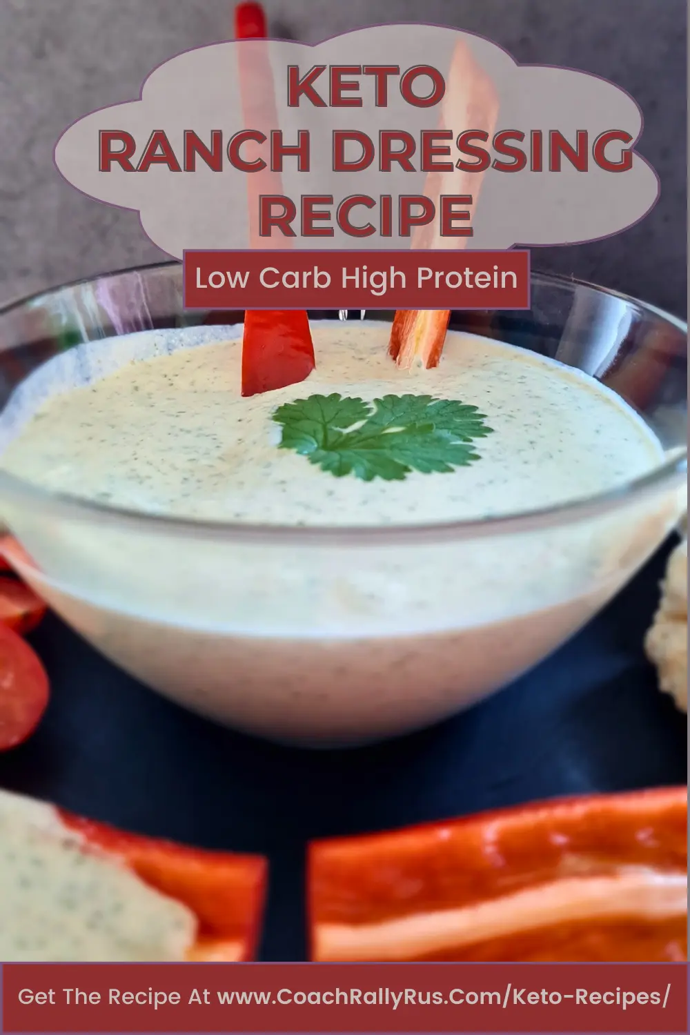 Creamy Ranch Dip with Cottage Cheese High Protein Low Carb