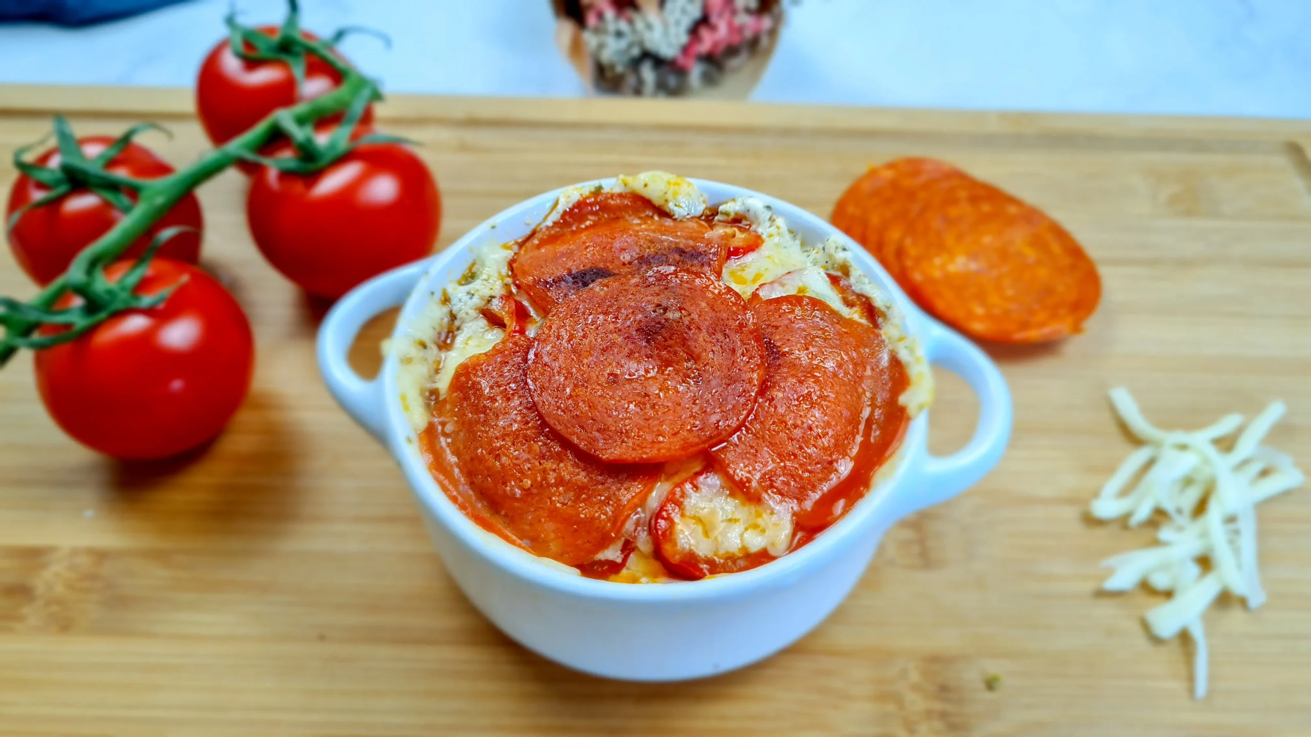 Easy Cottage Cheese Pizza Bowl Recipe: High Protein Low Carb-image