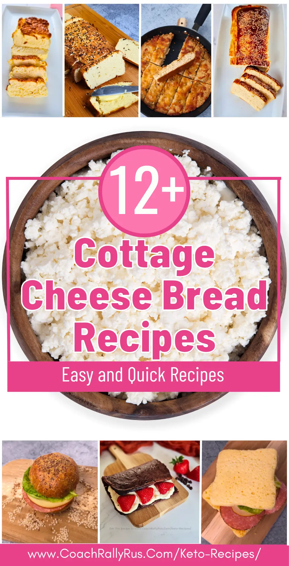 12+ High Protein Keto Cottage Cheese Bread Recipes – Easy, Low Carb, Gluten Free Bread Ideas for Breakfast, Lunch, or Snacks. Try These Delicious Cottage Cheese Bread Rolls and Almond Flour Loaves!