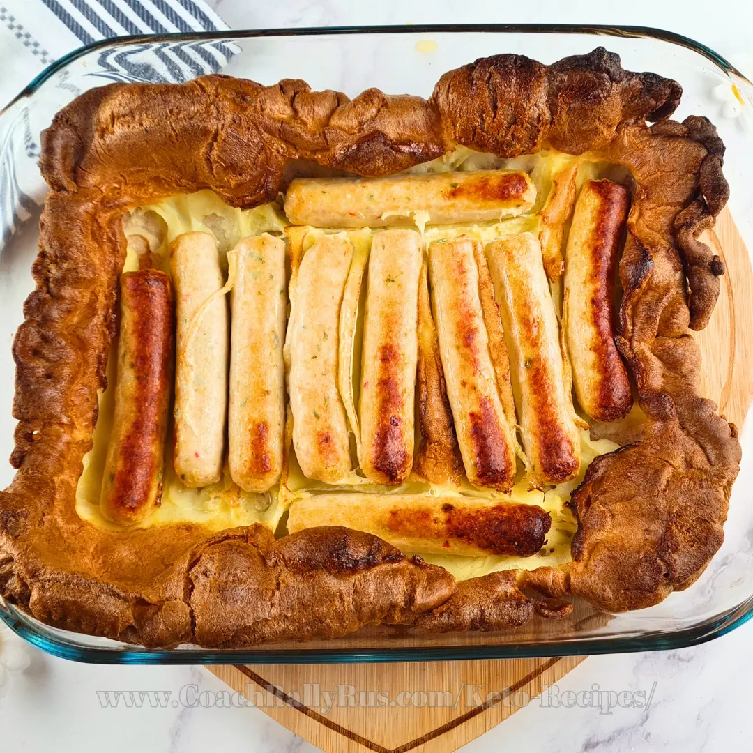 Keto Sausage Casserole Toad in the Hole