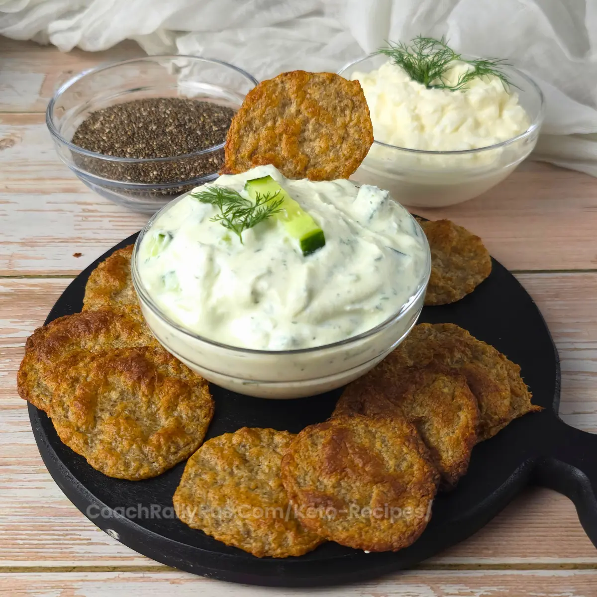 3 Ingredient Keto Chia Seeds Cottage Cheese Chips