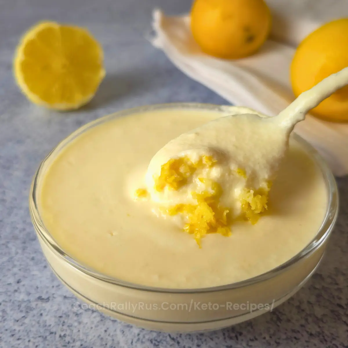 Keto Lemon Curd EGGLESS with Cottage Cheese