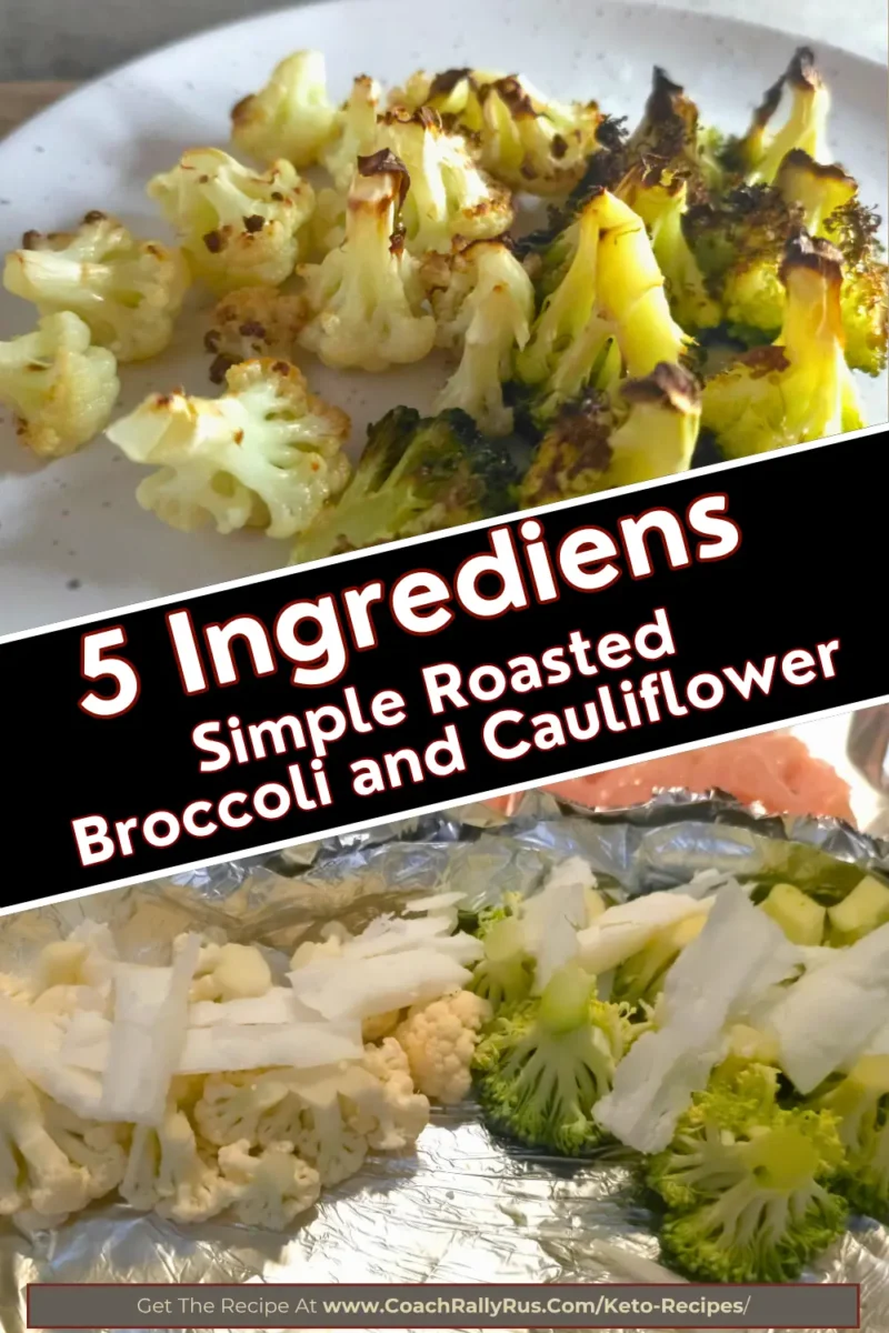 Simple Roasted Cauliflower And Broccoli Keto Side Dish